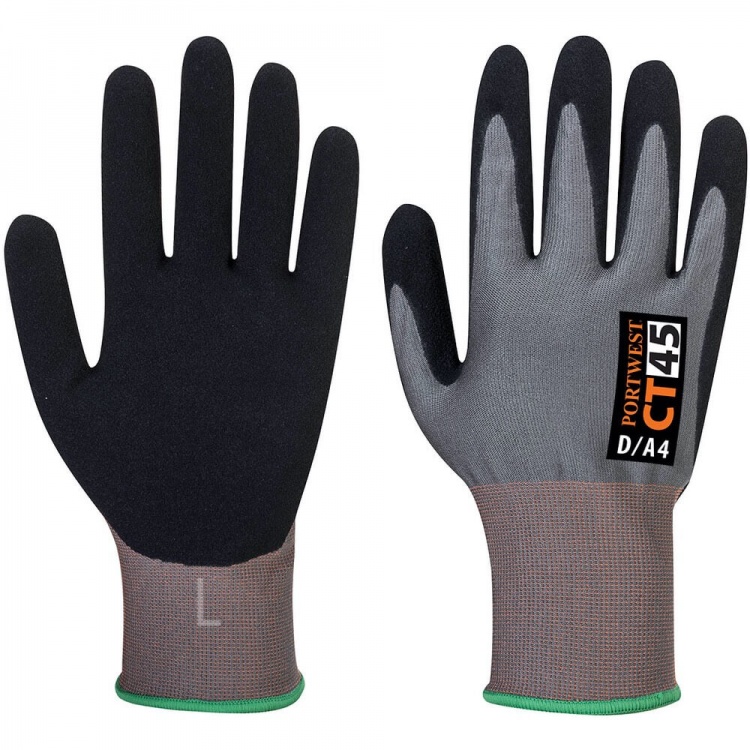 Portwest CT45 CT HR18 Nitrile Foam Cut Glove Cut Level D